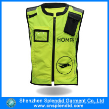 China Wholesale segurança reflexivo Running Vest com bolsos